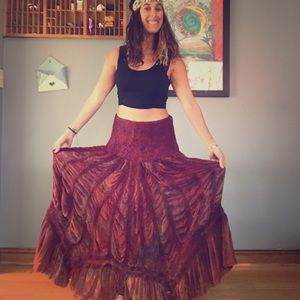 One-of-a-kind handcrafted gorgeous long skirt